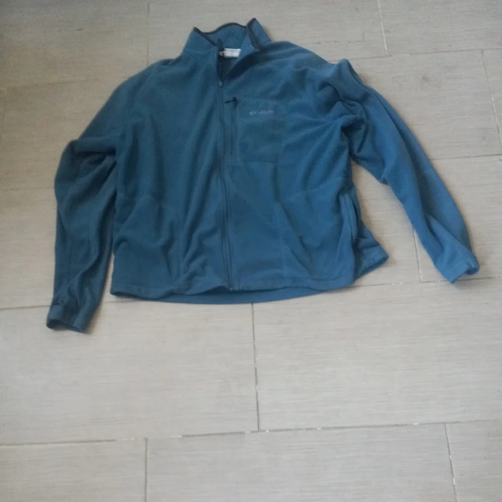 Columbia Sportswear Mens 1/4 Zip Pullover Sweater Stretch Outdoor Blue Size 2XL